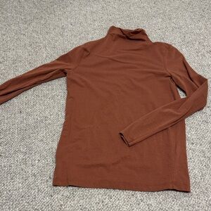 OAK + FORT Rust Turtleneck Sweater